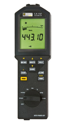 AEMC CA1727 contact/non-contact tachometer and data logger