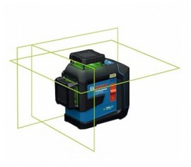 Bosch GLL300-42GL 360° green-beam three-plane leveling and alignment laser, self-leveling, 100 ft range