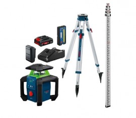 Bosch GRL18V-34K green-beam rotary laser MPP full kit with hard case
