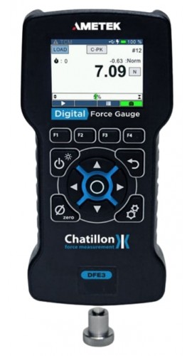Chatillon DFE3-025 Digital Force Gauge, 25 x 0.001 lbf