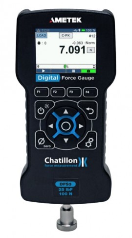 Chatillon DFS3-200 Digital Force Gauge, 200 x 0.01 lbf