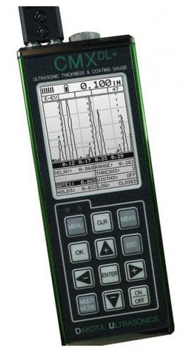 Dakota CMXDL+ Coating and Wall Thickness Gauge with Datalogging, Colored Display