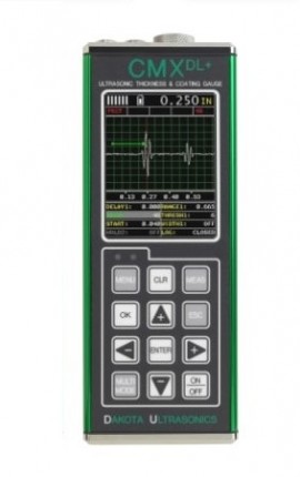 Dakota Ultrasonics CMX2-DL+ Coating and Wall Thickness Gauge with A-scan scope, 60 Hz