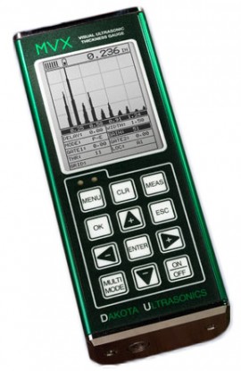 Dakota MVX A/B Scope Ultrasonic Thickness Gauge, A-Scan and B-Scan, USB Version