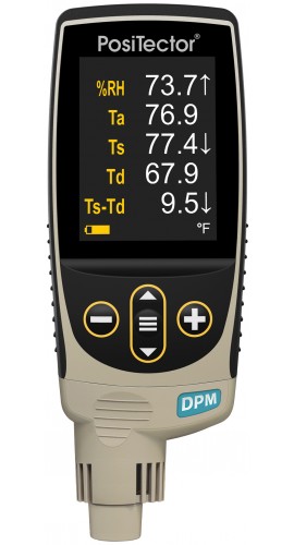 DeFelsko DPMIR3 PosiTector Advanced Dew Point Meter with Built-in Probe and Infrared Surface Temperature Sensor