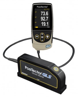 DeFelsko PosiTector GLS Standard Gloss Meter with 20°/60°/85° probe, 0 to 2000 GU, 1000 readings