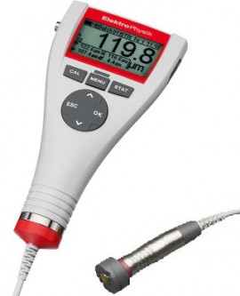 ElektroPhysik 80-137-3800 MiniTest 735 FN5 HD Coating Thickness Gauge, 0 to 5,000μm/0 to 2,500μm