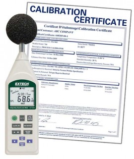 Extech 407780A-NIST integrating sound level meter/datalogger, with traceable calibration certificate