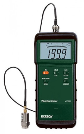 Extech 407860-NIST heavy duty vibration meter with traceable calibration certificate