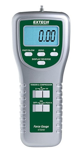 Extech 475040-NIST High-Capacity Digital Force Gauge, 176 oz, includes Traceable Calibration Certificate