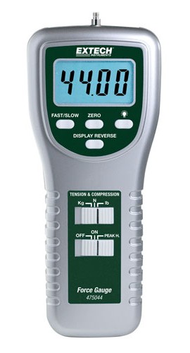 Extech 475044-NIST High-Capacity Digital Force Gauge, 44 lbs, includes Traceable Calibration Certificate