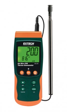 Extech SDL350 Hot Wire Thermo-Anemometer/Data Logger