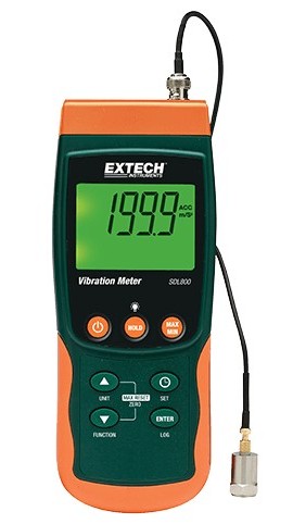 Extech SDL800-NIST vibration meter/data logger with traceable calibration certificate
