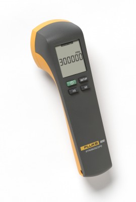 Fluke 820-2 LED stroboscope, 7 LED array, 4,800 lux at 6,000 FPM/30 cm