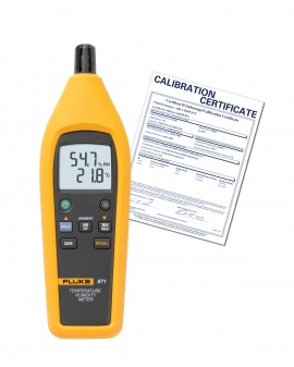 Fluke 971-NIST Dual Display Temperature Humidity Meter with Traceable Calibration Certificate