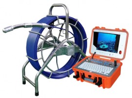 Forbest FB-PIC3388ET-200-C28-MF advanced mid range pan-tilt sewer camera, 200' cable, footage counter