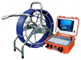 Forbest FB-PIC3388MT-200-C28-MF mid range pan-tilt sewer camera, 200' cable and footage counter