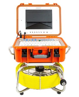 Forbest FB-PIC4188XX-200 all-in-one sewer camera, 200' cable, self-leveling head, 512 Hz sonde, multifunction control station