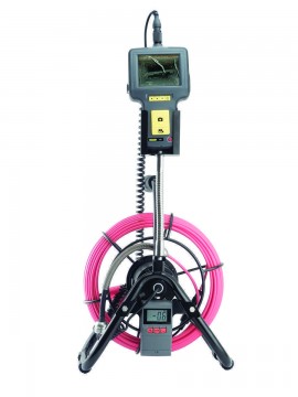 General Tools DPS16-R30 pipe and duct recording video borescope system, 100' probe, field replaceable camera head