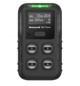 Honeywell BW™ Flex 4/5 Multi-Gas Detector, LEL-IR, O2, SO2, CO, black
