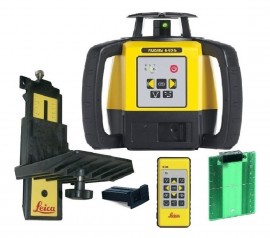 Leica 6011489 Rugby 640G Green Beam Rotating Laser Interior Package