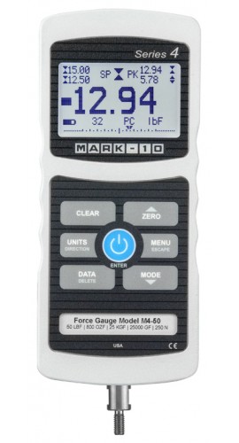Mark-10 M4-10 Series 4 Advanced Digital Force Gauge, 10 x 0.005 lbF