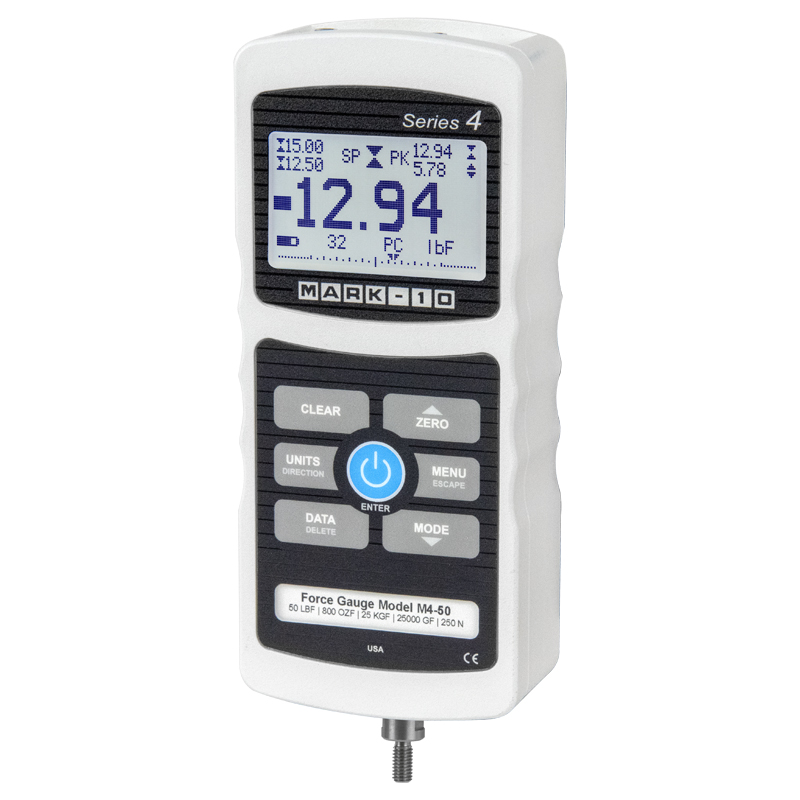 Mark-10 M4-50 Series 4 Advanced Digital Force Gauge, 50 x 0.02 lbF