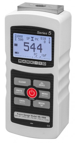 Mark-10 M5-2000 Series 5 Advanced Digital Force Gauge, 2000 x 1 lbF