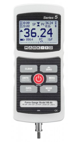 Mark-10 M5-5 Series 5 Advanced Digital Force Gauge, 5 x 0.001 lbF