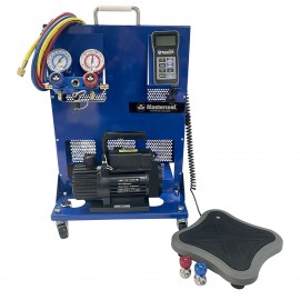 Mastercool 91580-A Portable Charging Station with 1.8 CFM Single-Stage Vacuum Pump