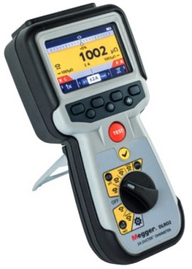 Megger DLRO2X Ducter Low Resistance Ohmmeter with data storage, 2 A