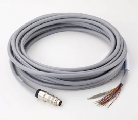 Mitutoyo 02AQL381 I/O Cable with 90° Connector, 10M