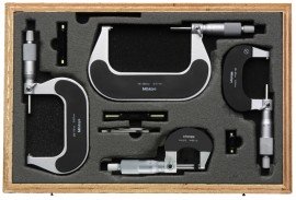 Mitutoyo 102-911-40 Outside Micrometer Set, 0 to 100 mm