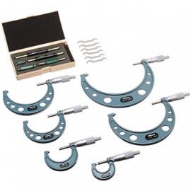 Mitutoyo 103-906 Outside Micrometer Economy Design Set, 6 to 12 in