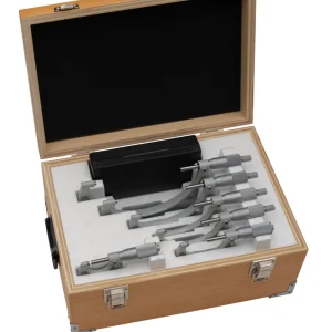 Mitutoyo 103-907-40 Series 103 Outside Micrometer Set, 0 to 6 in, 6 pieces