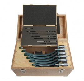 Mitutoyo 103-909 Outside Micrometer Economy Design Set, 6 to 12 in, 0.0001 in