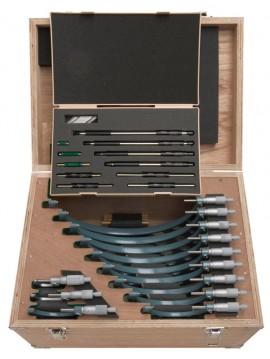 Mitutoyo 103-914-50 Outside Micrometer Economy Design Set, 0 to 300 mm