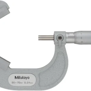 Mitutoyo 114-105 3 Flute V-Anvil Micrometer, 55 to 70 mm