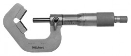 Mitutoyo 114-135 5 Flute V-Anvil Micrometer, 0.09 to 1”