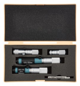 Mitutoyo 133-901 Tubular Inside Micrometer Set, 50 to 150 mm