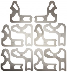 Mitutoyo 186-907 Radius Gauge Set, .550 to 1"
