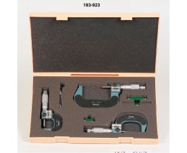 Mitutoyo 193-923 outside micrometer set, 0 to 3", 0.0001"