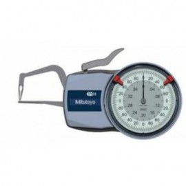 Mitutoyo 209-452 Series 209 External Dial Caliper Gauge, 0 to 0.4", 0.0002" graduations