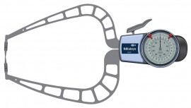 Mitutoyo 209-921 Series 209 External Dial Caliper Gauge, 0 to 50 mm