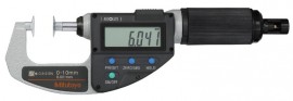Mitutoyo 227-223-22 ABSOLUTE QuickMike Digital Micrometer, 0 to 10 mm, 3 μm parallelism