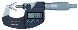 Mitutoyo 314-251-32 Digimatic V-Anvil Micrometer, 1 to 15 mm