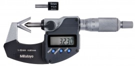Mitutoyo 314-261-32 Digimatic V-Anvil Micrometer, 1 to 15 mm