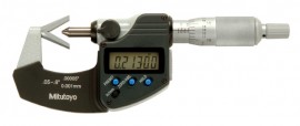 Mitutoyo 314-351-32 Series 314 Digital V-Anvil Micrometer for 3-Flute Cutting Head