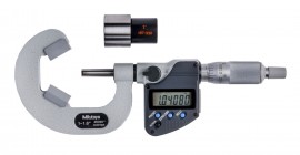 Mitutoyo 314-353-32 Series 314 Digital V-Anvil Micrometer for 3-Flute Cutting Heads, 1 to 1.6"