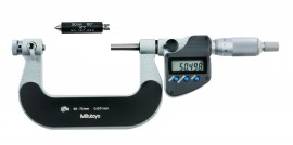 Mitutoyo 326-253-32 Series 326 Interchangeable Anvil-Spindle Screw-Thread Digital Micrometer, 50 to 75 mm